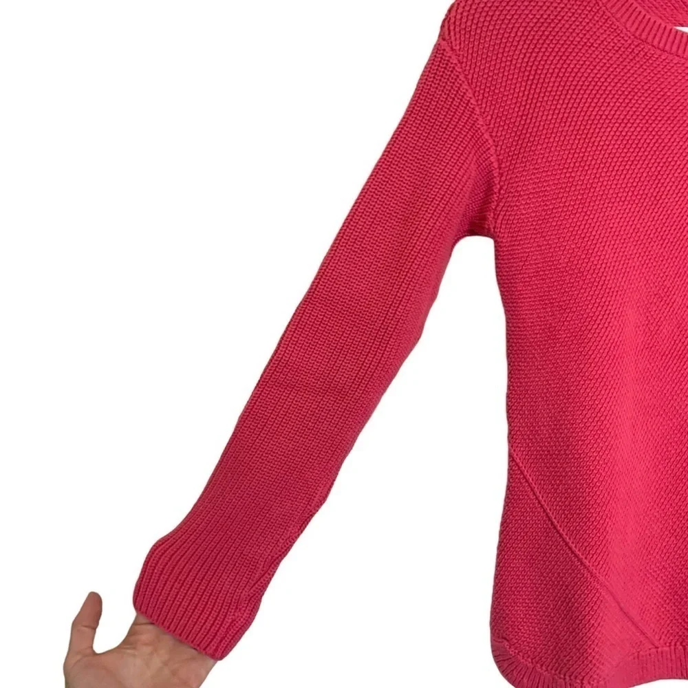 Talbots sweater pink medium weight crew neck size xsmall
